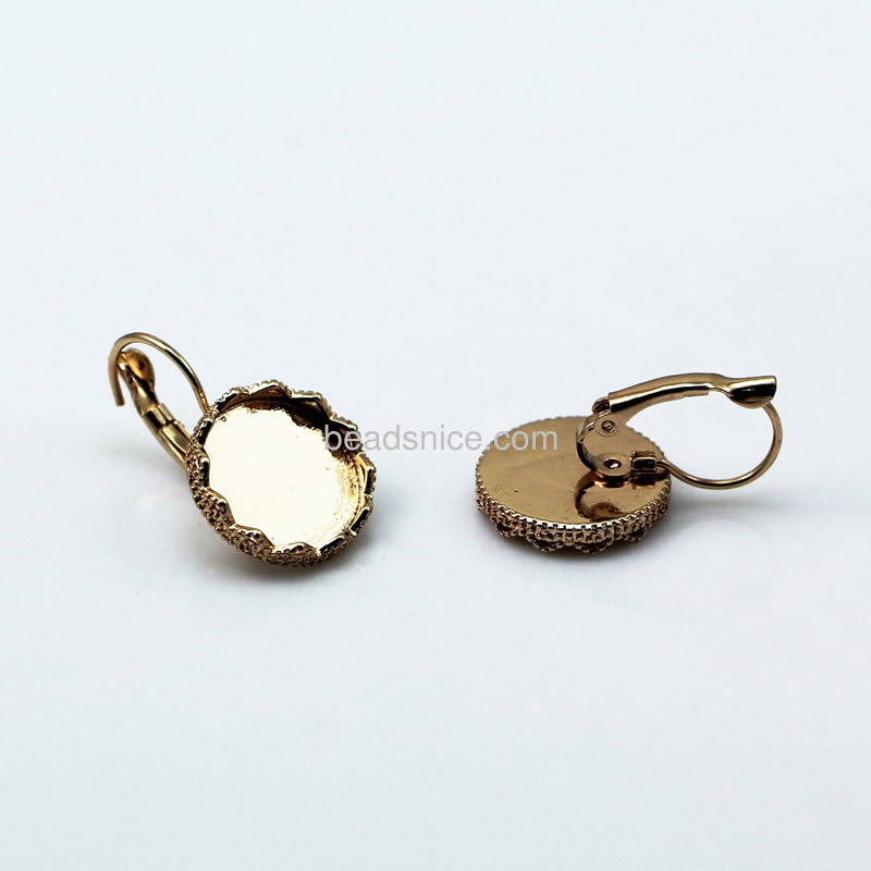 Brass earrings jewellery wholesale round shape