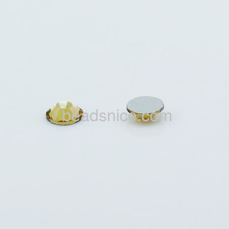 Rhinestone Cabochon, nice for jewelry making,SS30-P45 6.3-6.5mm