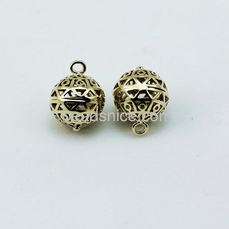 20k Vacuum real gold plating, More than 2 microns thick, Brass Filigree Pendant jewelry supplies,