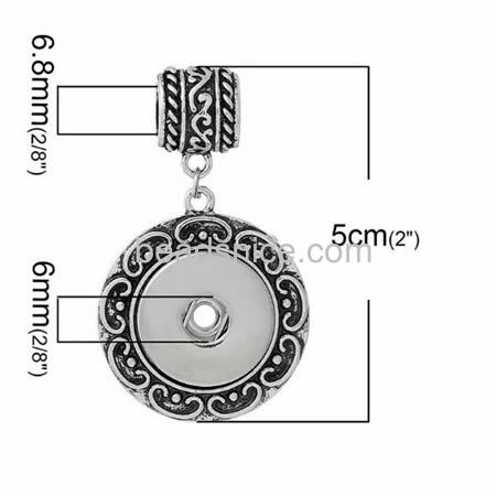 Vintage pendant unique button chunks pendants nice for your DIY necklace wholesale jewelry findings brass round shape