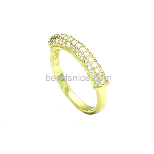 Designer rings latest design ladies rings inlay cubic zirconia women daily wear ring wholesale fashion jewelry findings brass