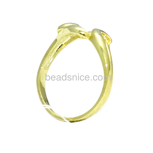 Fashion ring design ladies finger ring unique hollow rings simple style wholesale vogue jewelry findings brass gift for lover