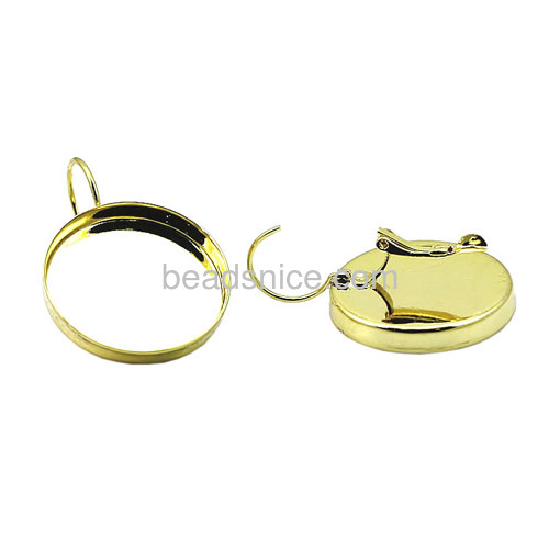 Beautiful stud earring  bezel earring blanks brass