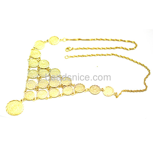 Statement necklace muslim gold pendant gold Allah pendants wholesale jewelry findings brass nickel-free lead-safe