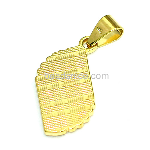 Pendants charms different types of pendant wholesale fashionable jewelry accessory real 24k gold plated brass