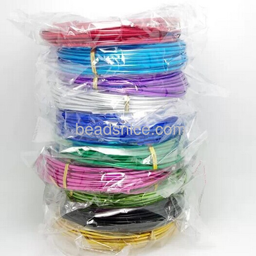 Aluminum wire mixed colors metal wires for jewelry soft wire coil wholesale jewelry making supplies lead-free