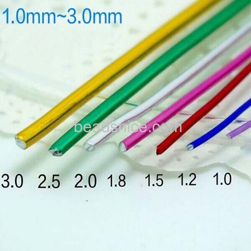 Aluminum wire cords beading wires for jewelry making wholesale jewelry findings lead-free more colors and size for choice
