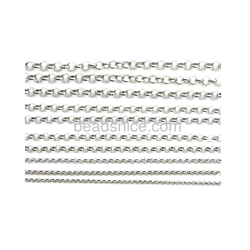 Wholesale stainless steel rolo chain necklace findings  diy jewelry supplies crafts for jewelry making