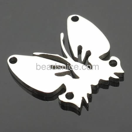Butterfly stamping blanks metal stampings wholesale jewelry making supplies stainless steel DIY