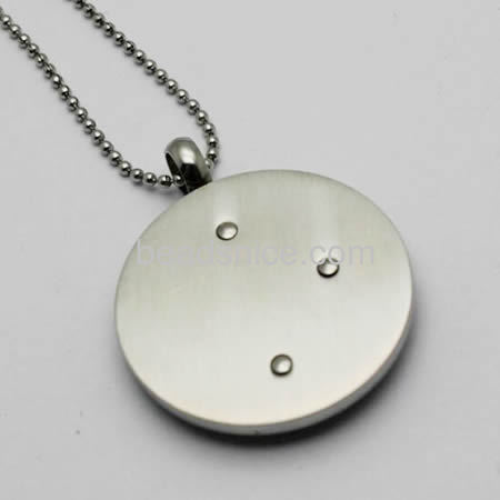 Gear pendant unique round necklace pendants wholesale jewelry findings stainless steel