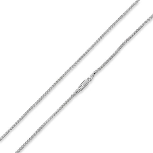 Silver necklace chain spiga chains with lobster clasp wholesale fashion jewelry chain sterling silver nickel-free lead-safe DIY