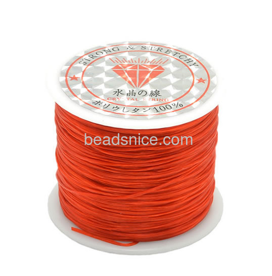 Crystal thread with elasticity shining surface 60m spool of stretch elastic beading wire cord string thread wholesale