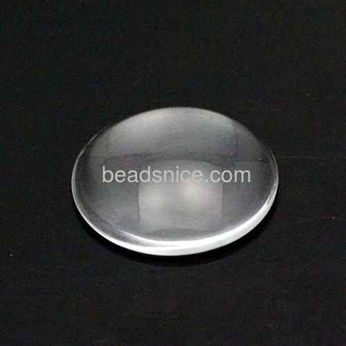 Round clear glass cabochons jewelry findings DIY
