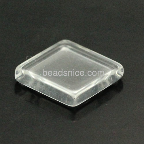 square domed cabochon jewelry base findings