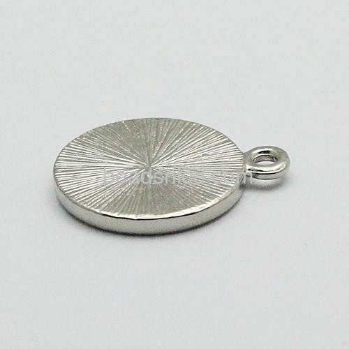 Pendant round base for zinc alloy Jewelry