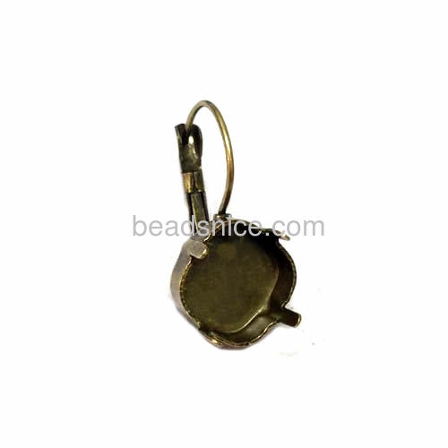 Brass Earring Pendant Trays,Lead-Safe,Nickel-Free,rack plating,