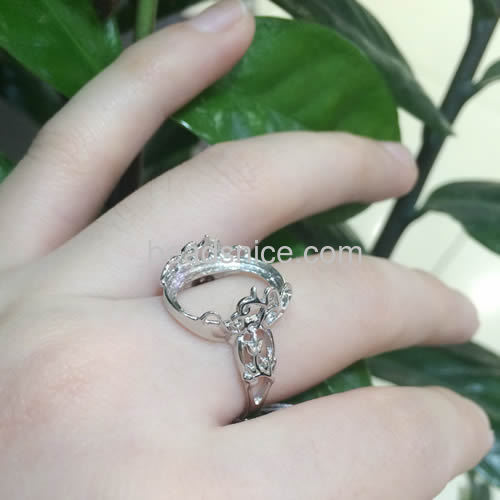 925 sterling silver ring base silver grace rings settings wholesale retail fine jewelry making wedding party gift for her