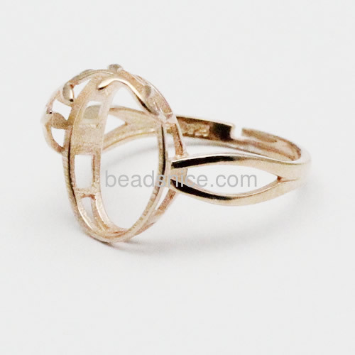 Sterling silver ring base leaf rings wholesale retail pure silver components fine jewelry accessories wedding party gift