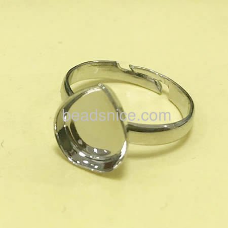 Brass Bezel Ring Base，Lead-safe and nickel-free,