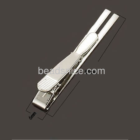 Tie clip base fashion blank tie clip，Lead-safe and nickel-free,