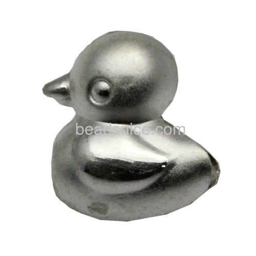 Sterling silver animal bead duck beads fine jewelry accessories wholesale retail for making pendant or bracelet christmas gift