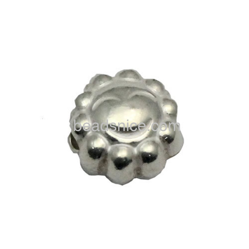 Cute silver smile bead smiling face beads fine jewelry accessories wholesale retail for making pendant or bracelet birthday gift