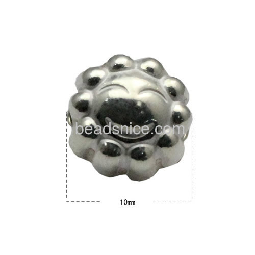 Cute silver smile bead smiling face beads fine jewelry accessories wholesale retail for making pendant or bracelet birthday gift