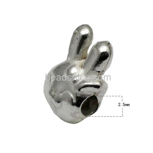 Sterling silver bead cute animal beads pure sliver accessories wholesale jewelry making gift for her