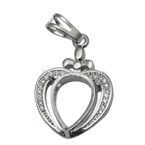 Silver jewelry mounting pendant setting jewelry supply making fift for women