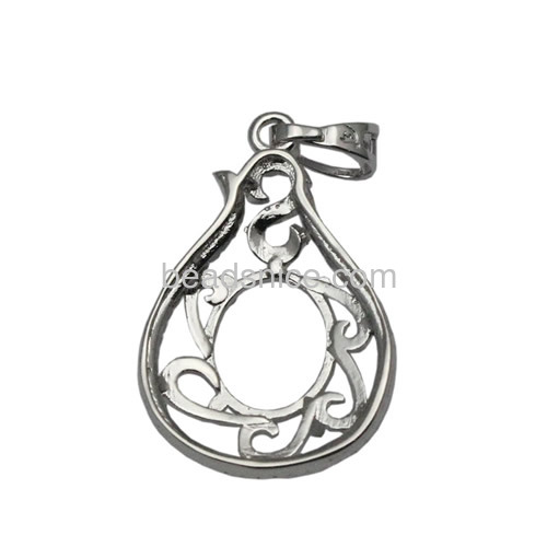 Sterling Silver wholesale jewelry Pendant Setting