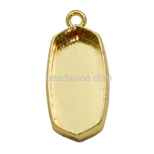 Brass pendant settings