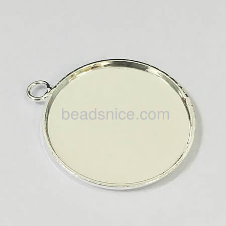 Necklace pendant blanks with cabochon base tray bezel setting for jewelry making findings