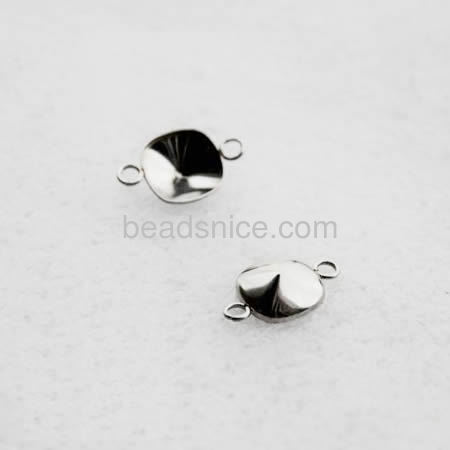 Stainless Steel Cabochon Base Connectors
