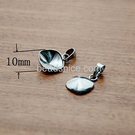 Stainless Steel Cabochon Pendant setting