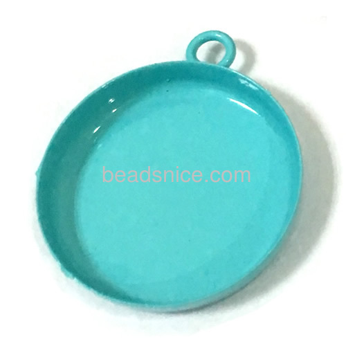 Pendant trays with bezel setting base jewelry findings for your neckalce jewelry design