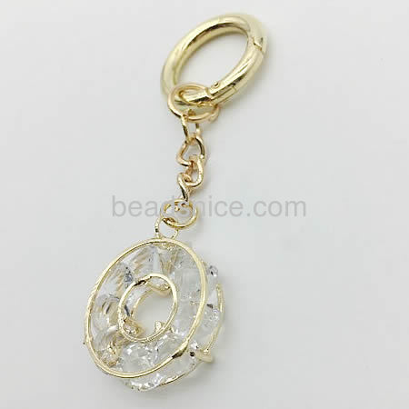 Wholesale pendant base with wheel of rhinestone for special necklace jewelry makiing