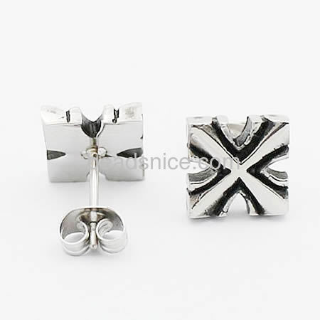 Cross stud earrings stainless steel tiny cross earrings for special gift