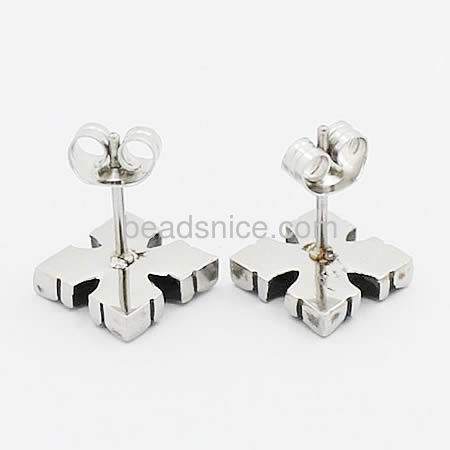 Cross stud earrings stainless steel tiny cross earrings for special gift