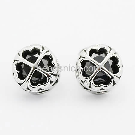 Stainless steel heart vintage stud earrings classic jewelry gifts