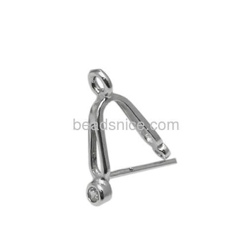 Solid 925 sterling silver findings bail connector pinch clasp pendant making supplies DIY gift for her