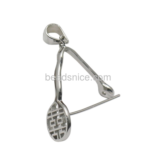 925 sterling silver pinch bail pendant  clasps for wedding jewelry making