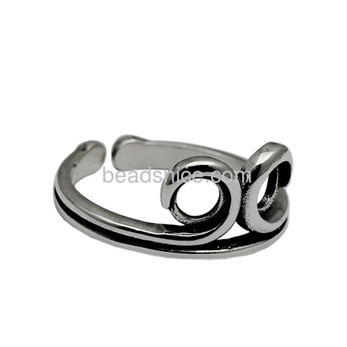 Retail wholesale sterling silver ring setting thai silver jewelry making fine jewelries rings accessories for men or women