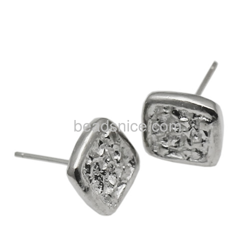 925 Sterling Silver stud earring inlaying zircon pure silver earring special design earring gift for beautiful women