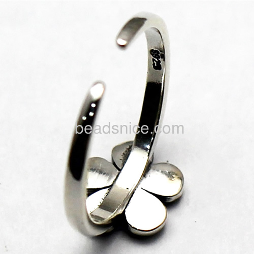 Thai sterling silver ring flower feature thai silver jewelry fashion style rings fine silver jewelries wholesale retail for wome