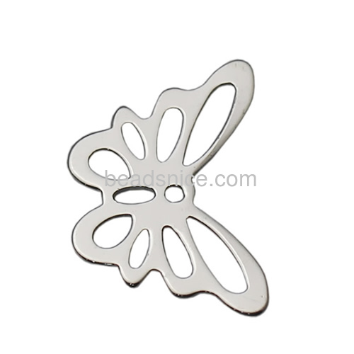 925 Sterling Silver filligree components Sterling Silver filigree butterfly shape jewelry connectors for making silver pendant