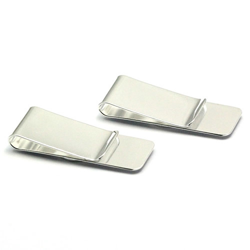 Money clip  brass with 18mm round bezel setting for men jewelry findings