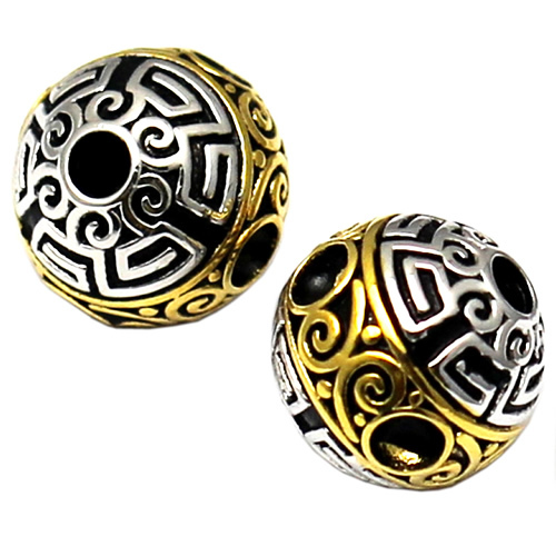 925 sterling silver double colored beads special design buddhism buddhist bead wholesale or ratail for making jewelry