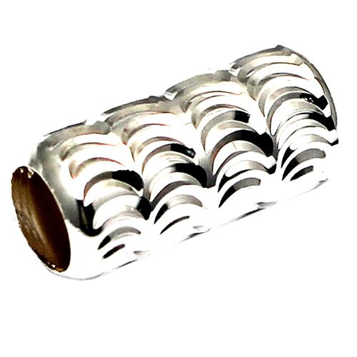 Pure silver tube beads carved 925 sterling silver tube cylinder beads tube connector beads antique spacer beads wholesale