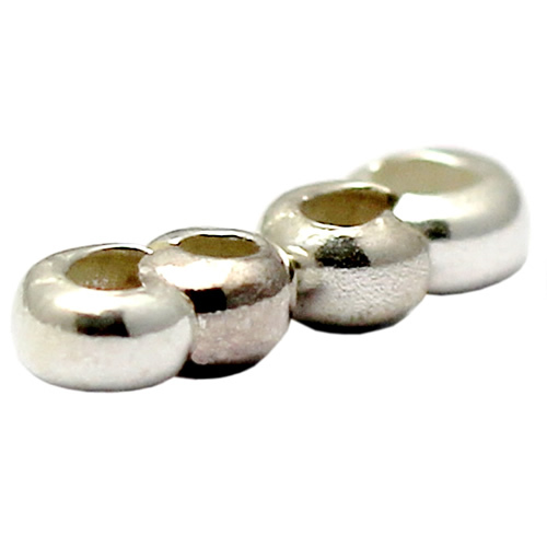 Sterling silver open positioning beads