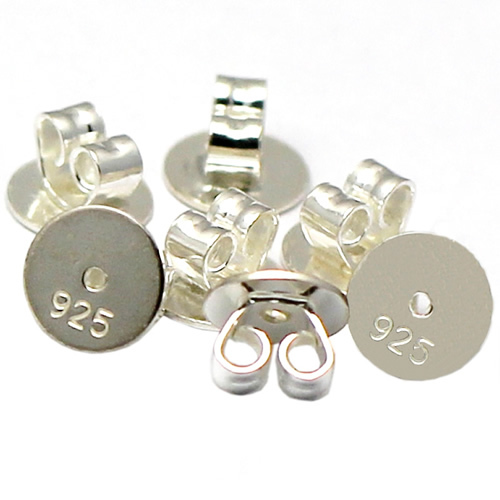 Earrings backs earnuts wholesale earring jewelry accessory sterling silver DIY